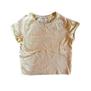 We The Free Protagonist Yellow Crop Tee by Free People size Small